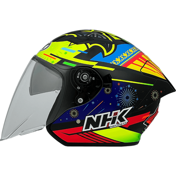 NHK S1GP PRO IO48#3 (Ivan Ortola) 亮面黑黃 選手彩繪 3/4罩式 透氣 內墨片