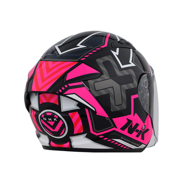 NHK S1GP PRO 復仇之速 (Revenge Speed) 亮面黑粉 彩繪 3/4罩式 透氣 內墨片