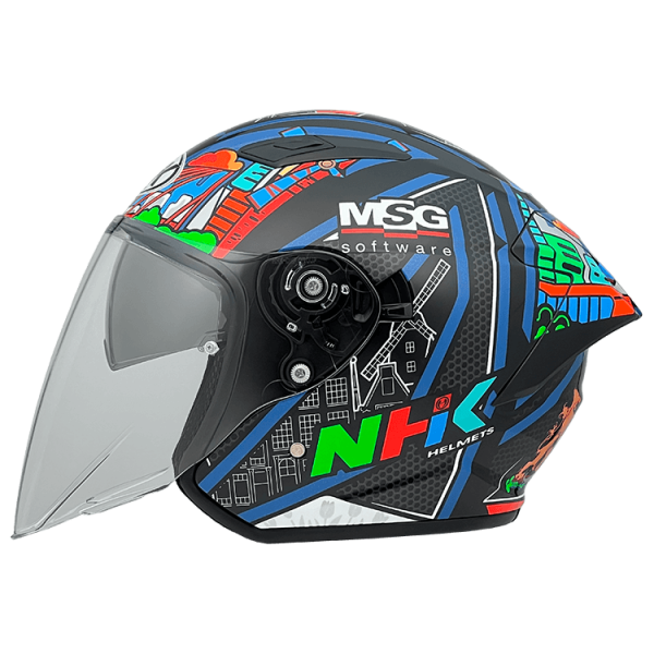 NHK S1GP PRO BB64#6 荷蘭站 (Bo Bendsneyder) 亮面黑彩 選手彩繪 3/4罩式 透氣 內墨片