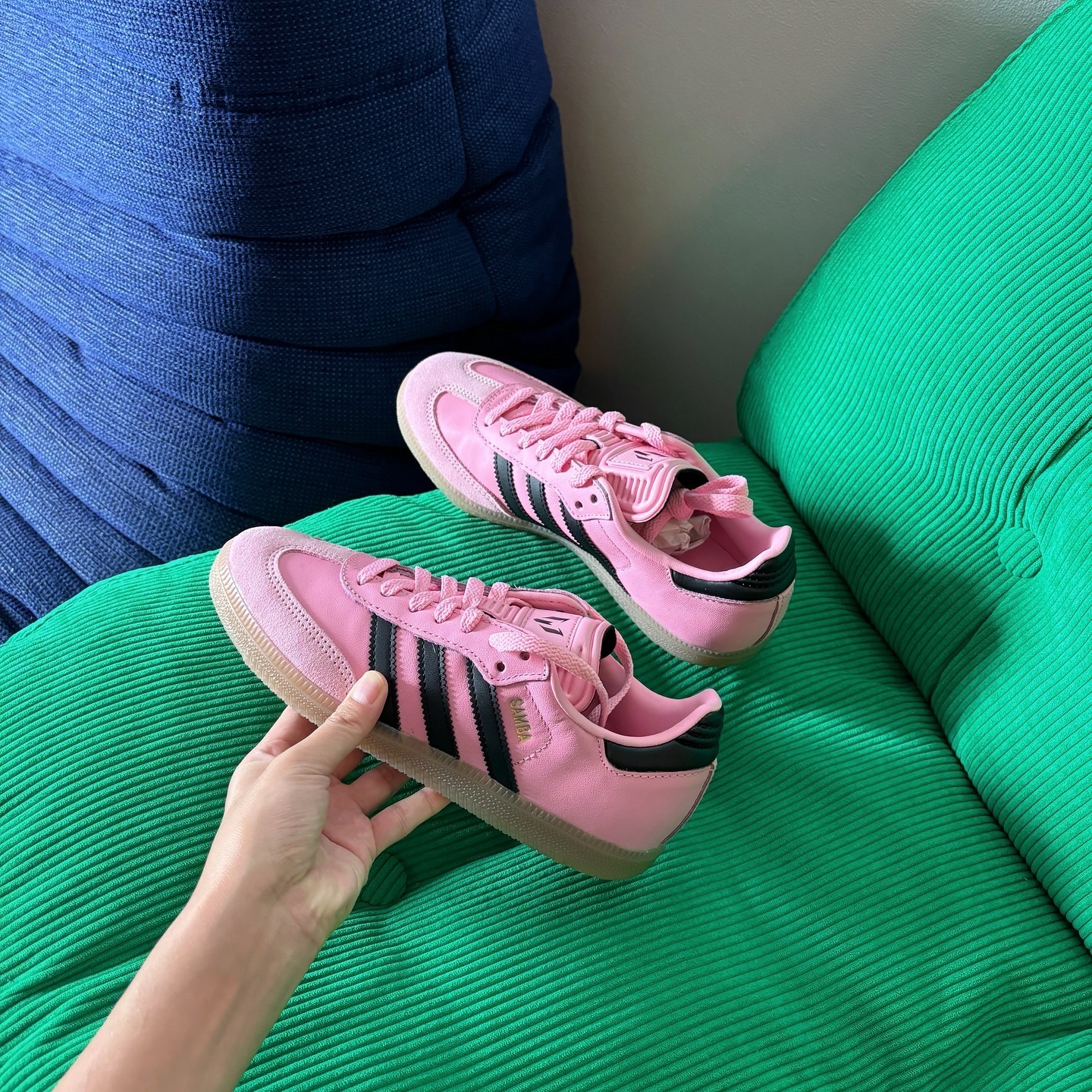 Adidas Originals Samba 緞帶粉 粉色 復古鞋 IH8158