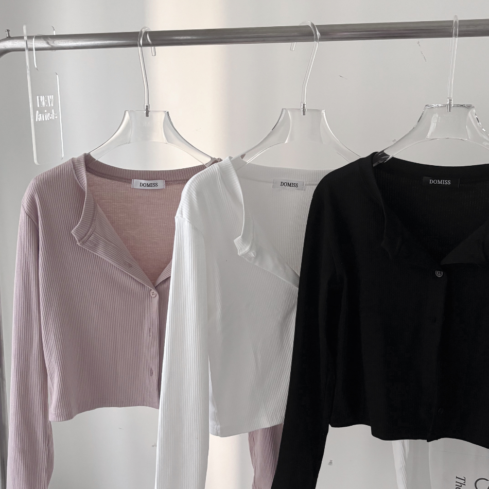 【DOMISS自訂】坑紋顯瘦防曬長袖外套-4色 薄外套 防曬外套 罩衫 (現貨)