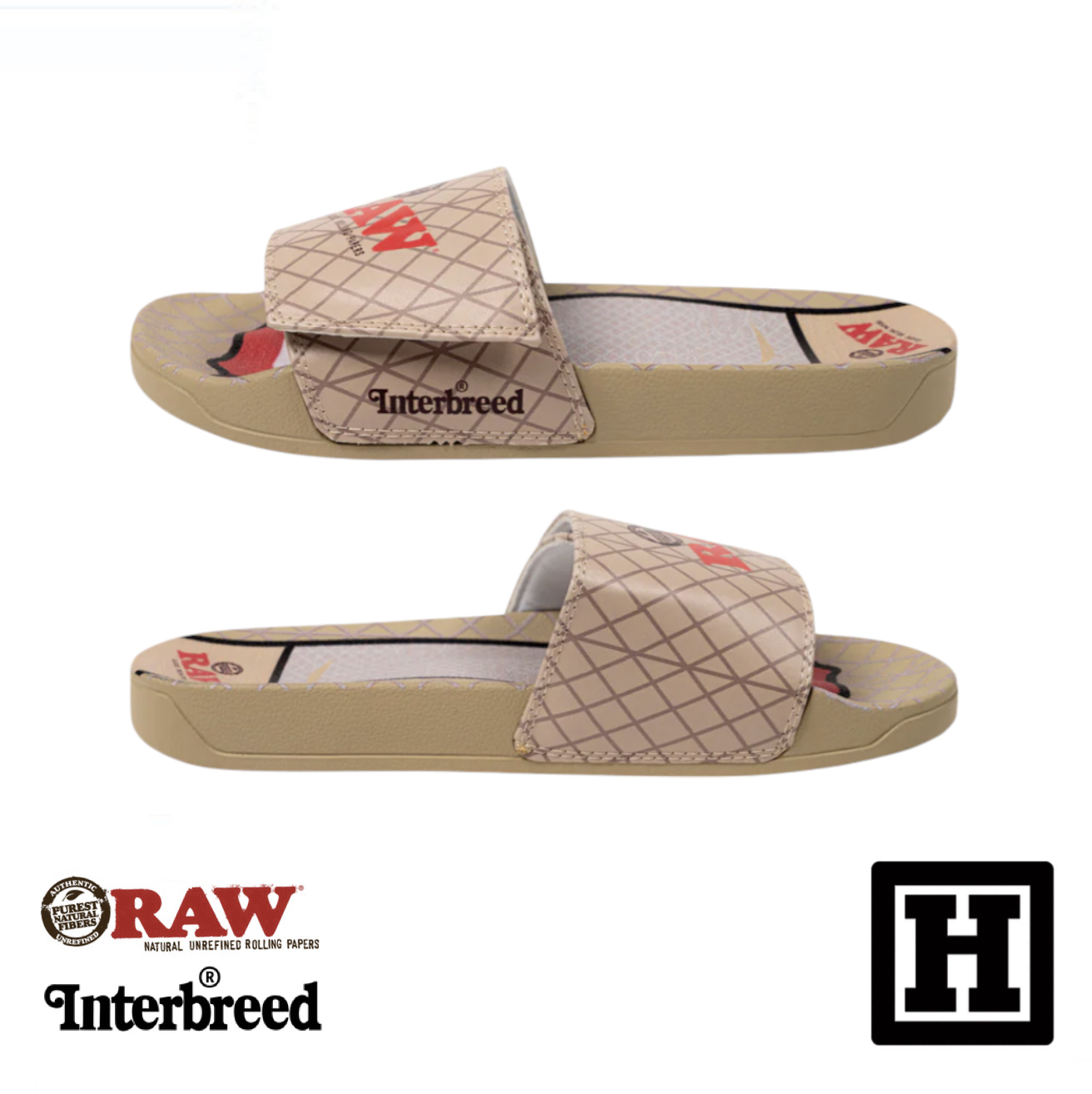 RAW x INTERBREED Slides 限量聯名 休閒拖鞋「日本製」