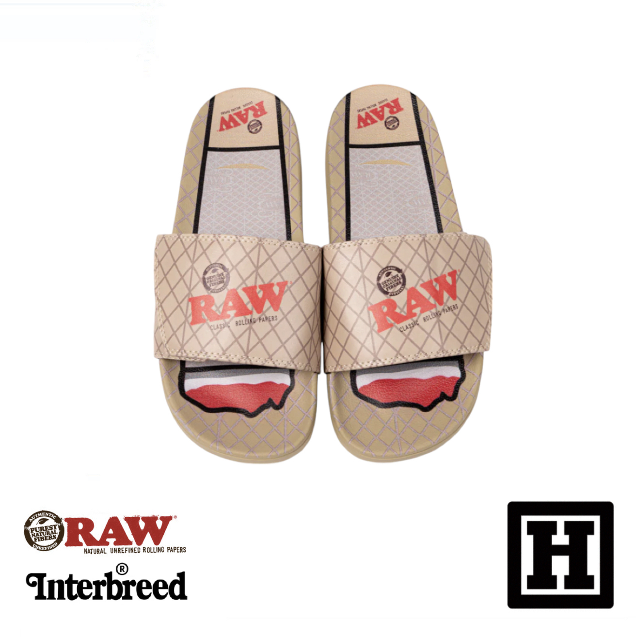 RAW x INTERBREED Slides 限量聯名 休閒拖鞋「日本製」