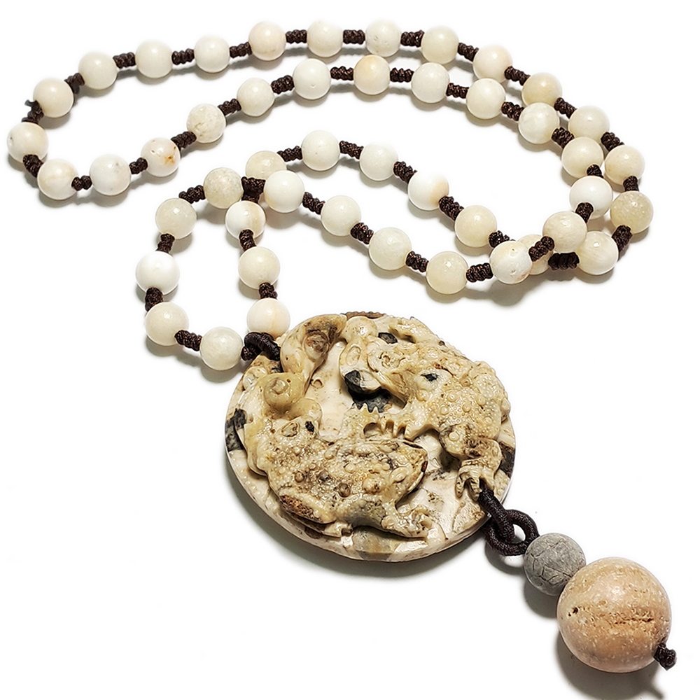 招財蟾蜍龍宮舍利項鍊A21【十方】153645