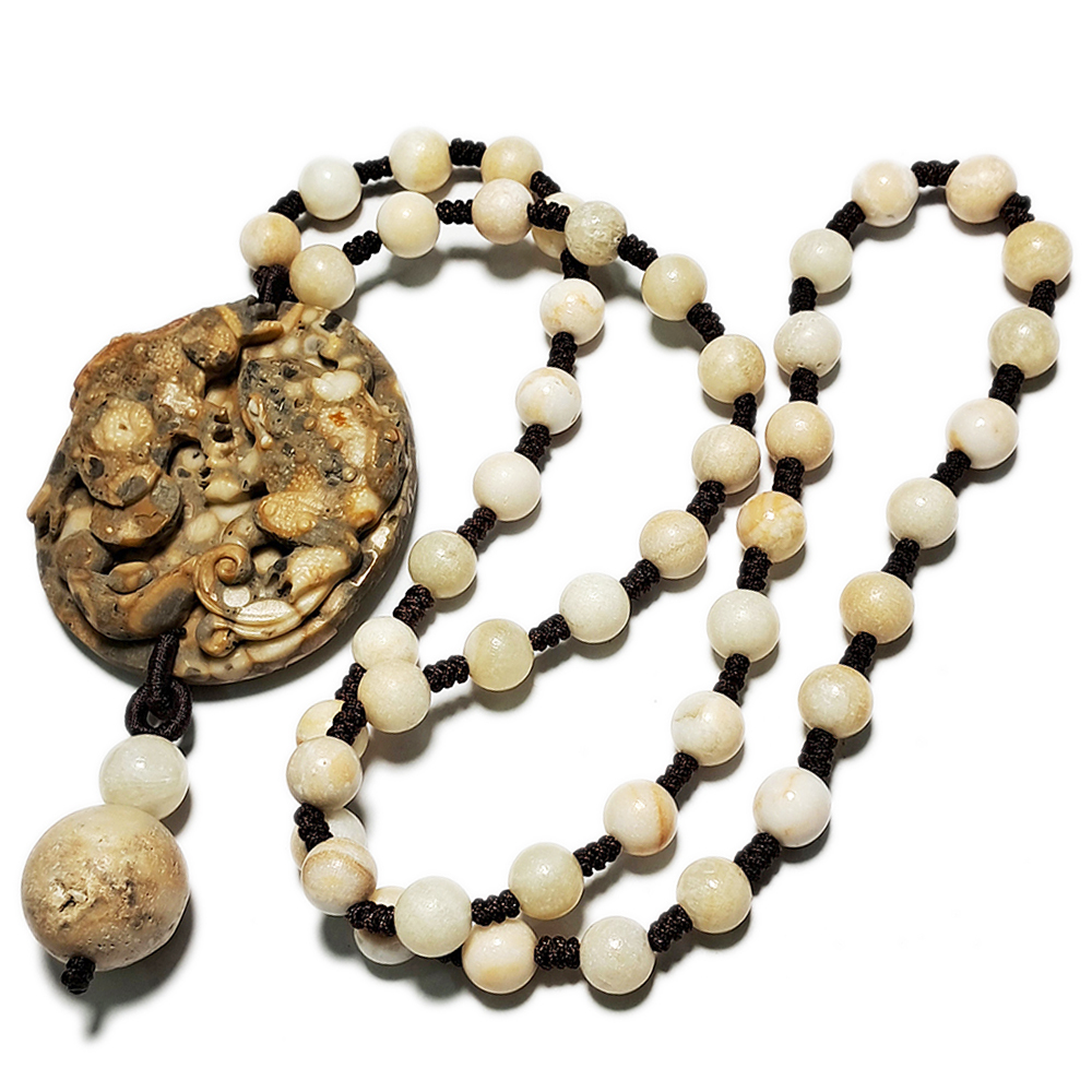 招財蟾蜍龍宮舍利項鍊A21【十方】153646