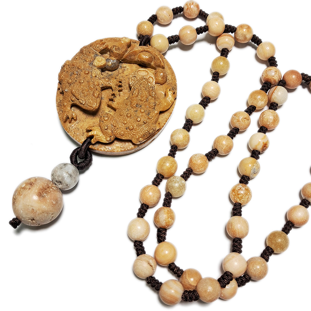 招財蟾蜍龍宮舍利項鍊A21【十方】153650