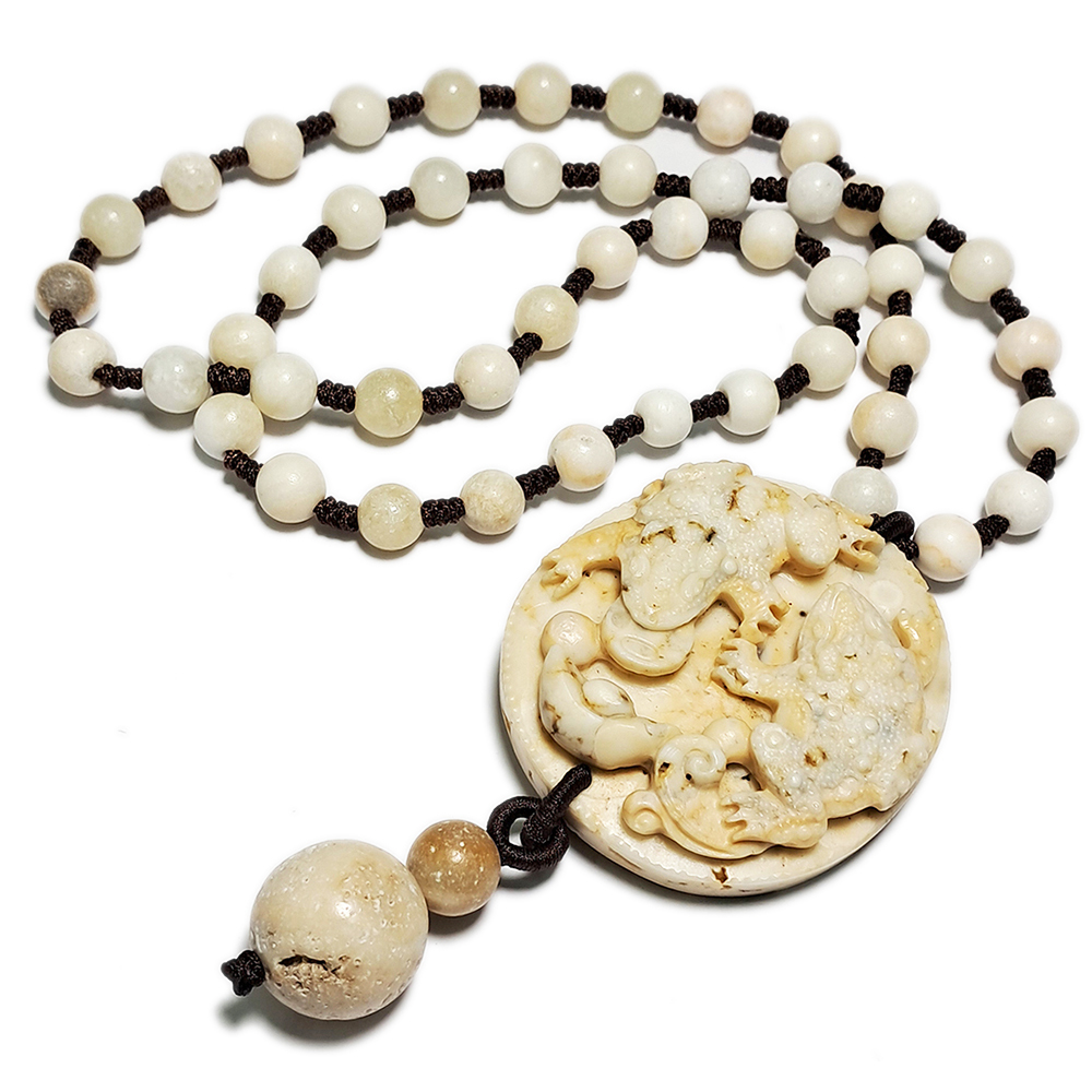 招財蟾蜍龍宮舍利項鍊A21【十方】153651