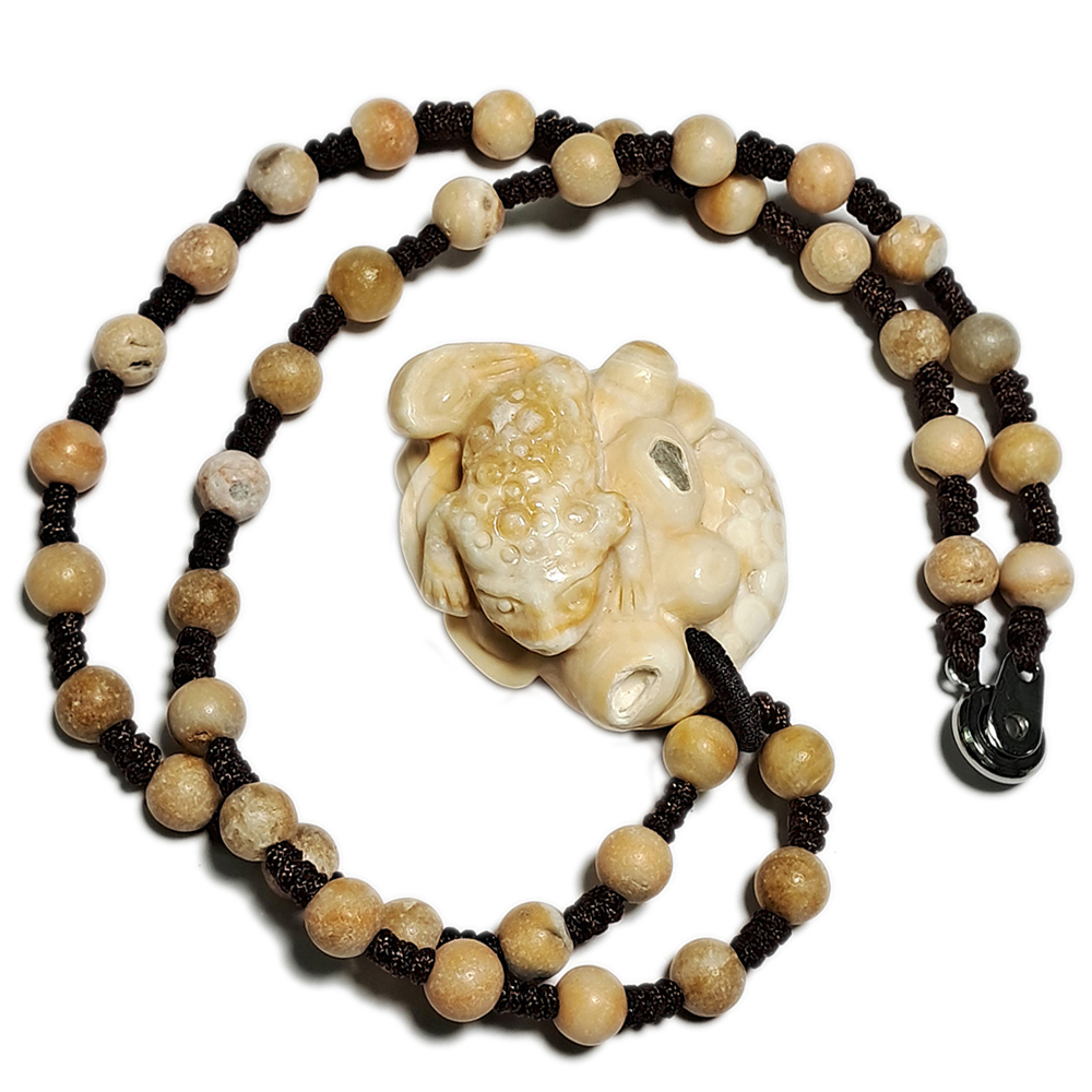 招財蟾蜍{跳出舍利}龍宮舍利項鍊A20【十方】153652