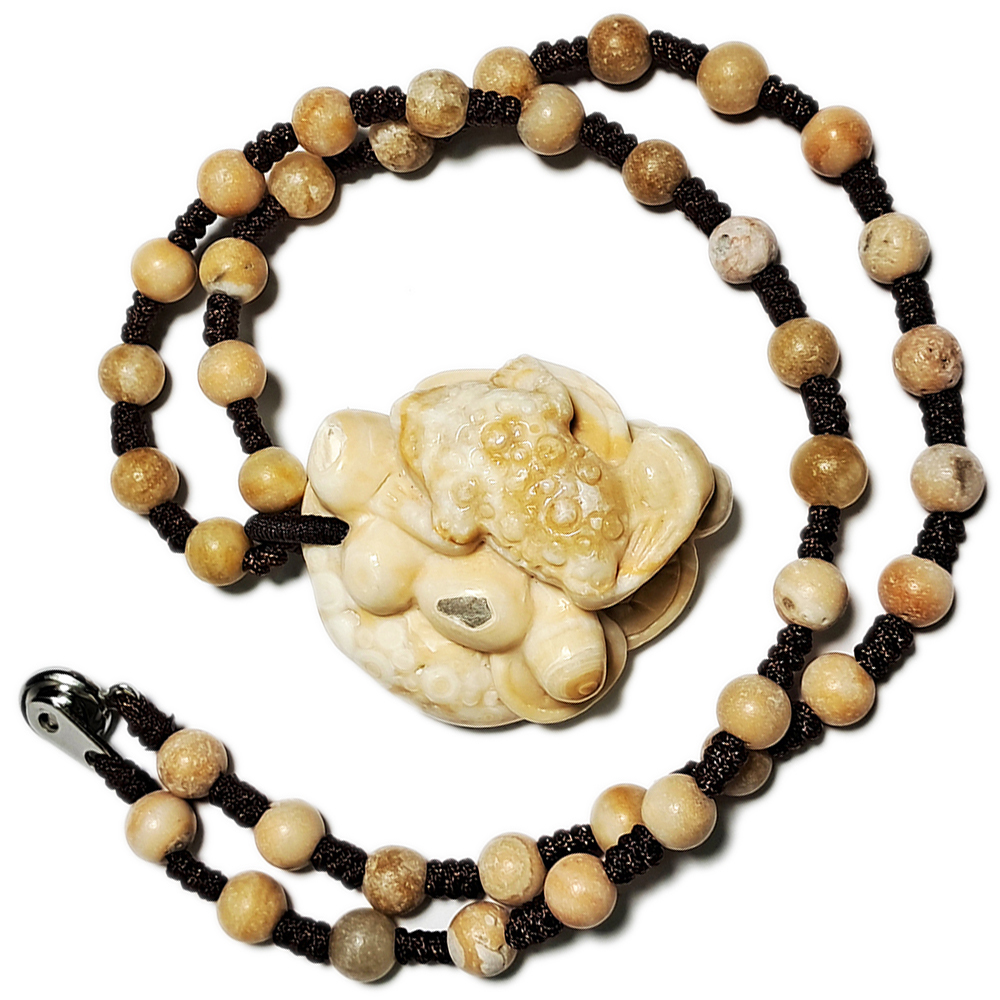 招財蟾蜍{跳出舍利}龍宮舍利項鍊A20【十方】153652