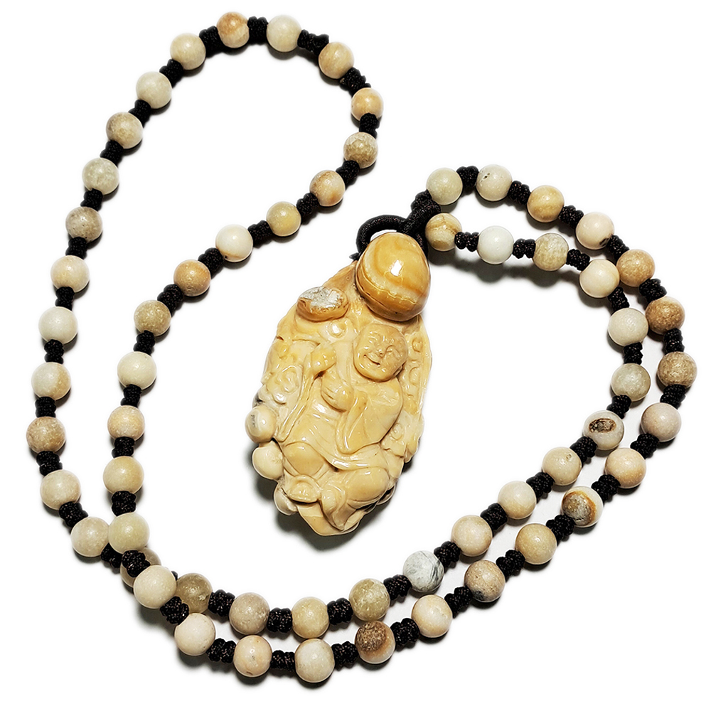 彌勒佛{靈骨舍利}龍宮舍利項鍊AA20【十方】153662