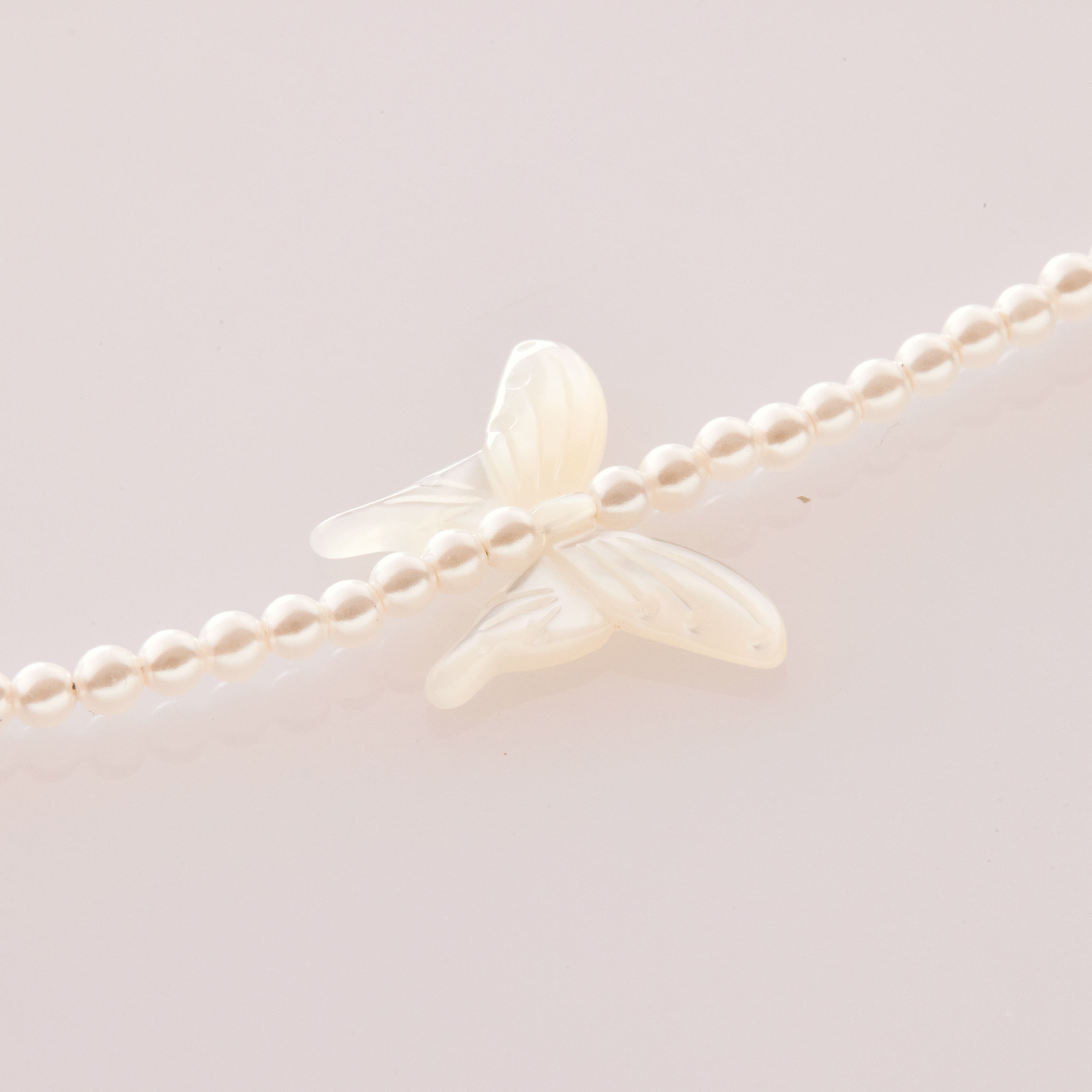 N656  |  純銀蝴蝶珍珠項鍊