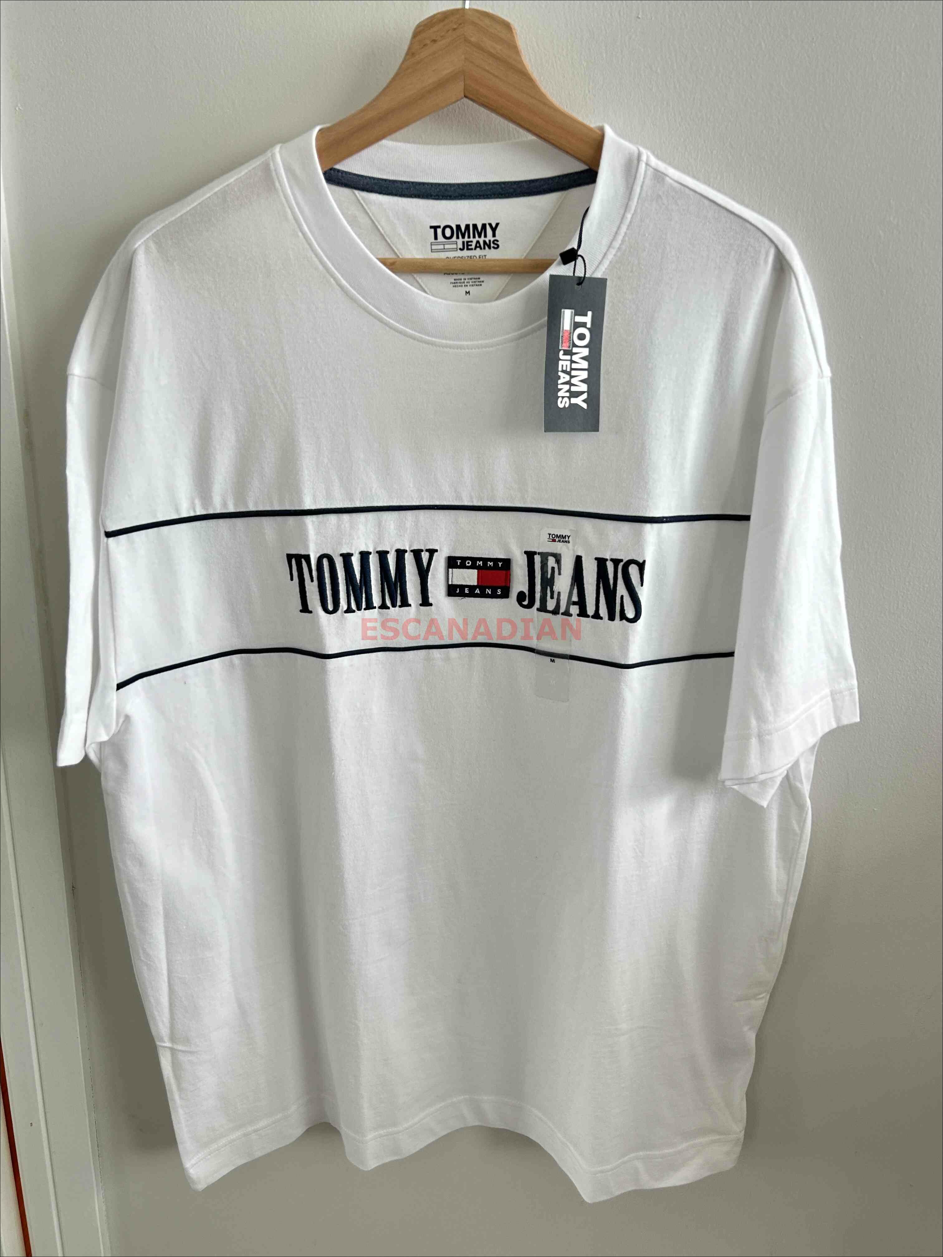 TOMMY 男大人 Jeans系列 Oversized(寬版)  電繡字樣 短TEE