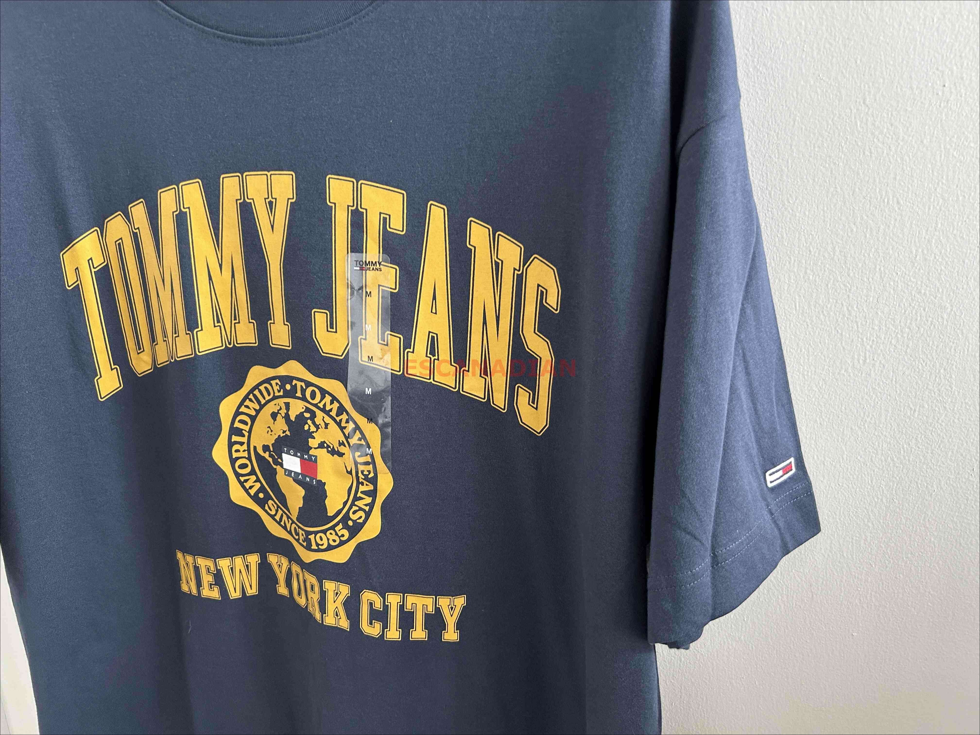 TOMMY 男大人 Jeans系列 Oversized(寬版) 地球圖案 短TEE