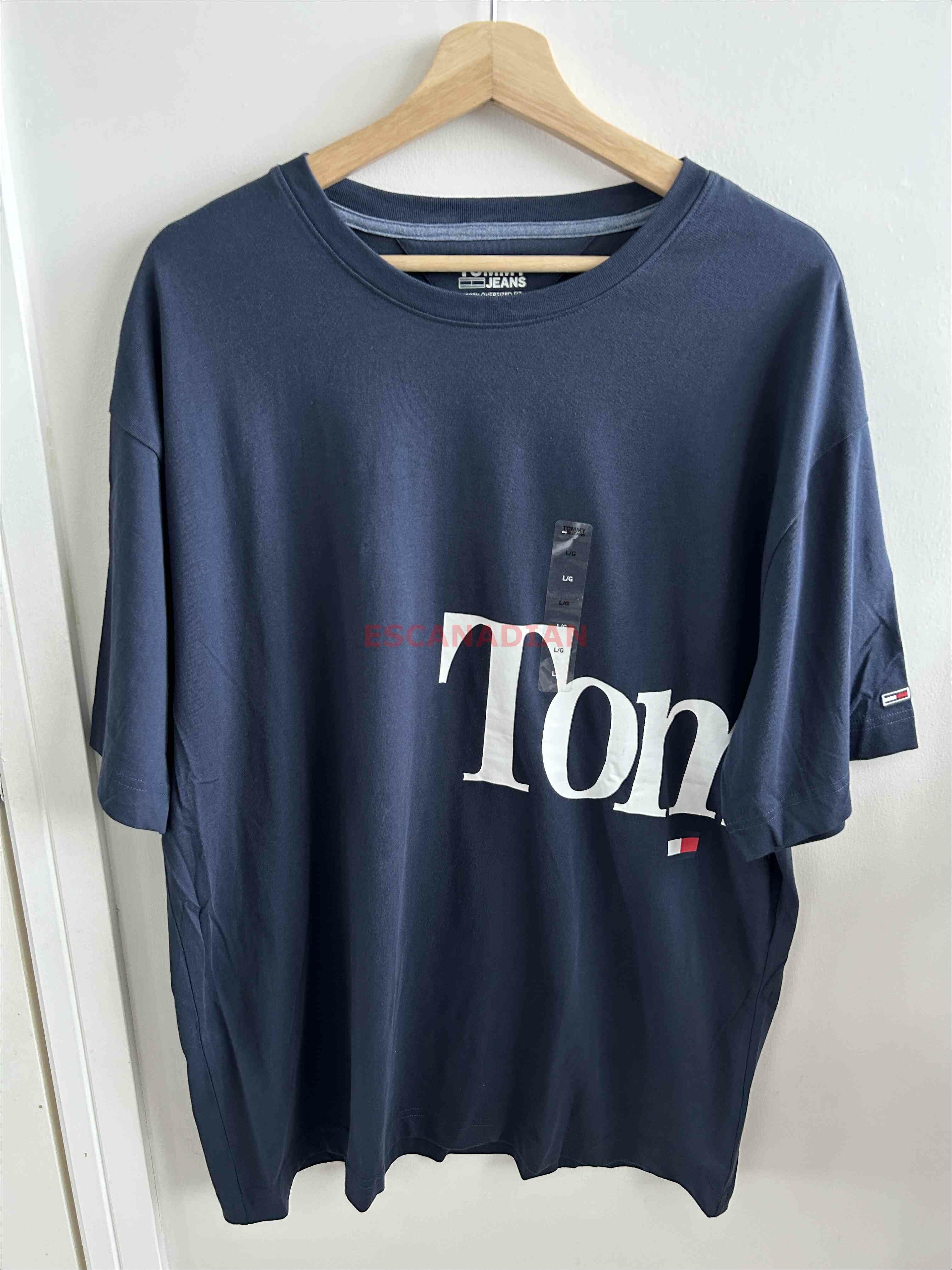 TOMMY 男大人 Jeans系列 Oversized(寬版) 大字樣 短TEE