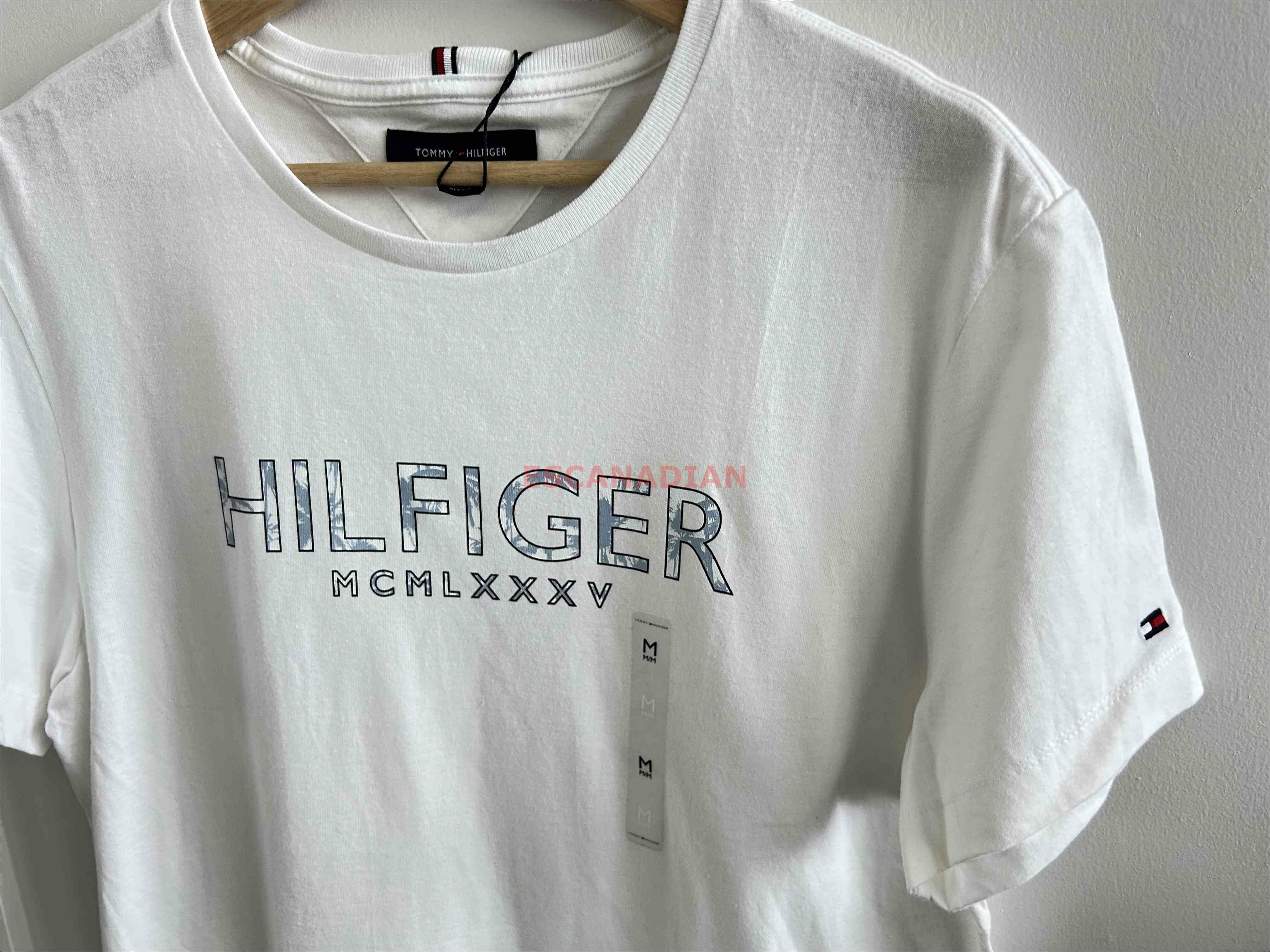 TOMMY 男大人 字樣 短TEE