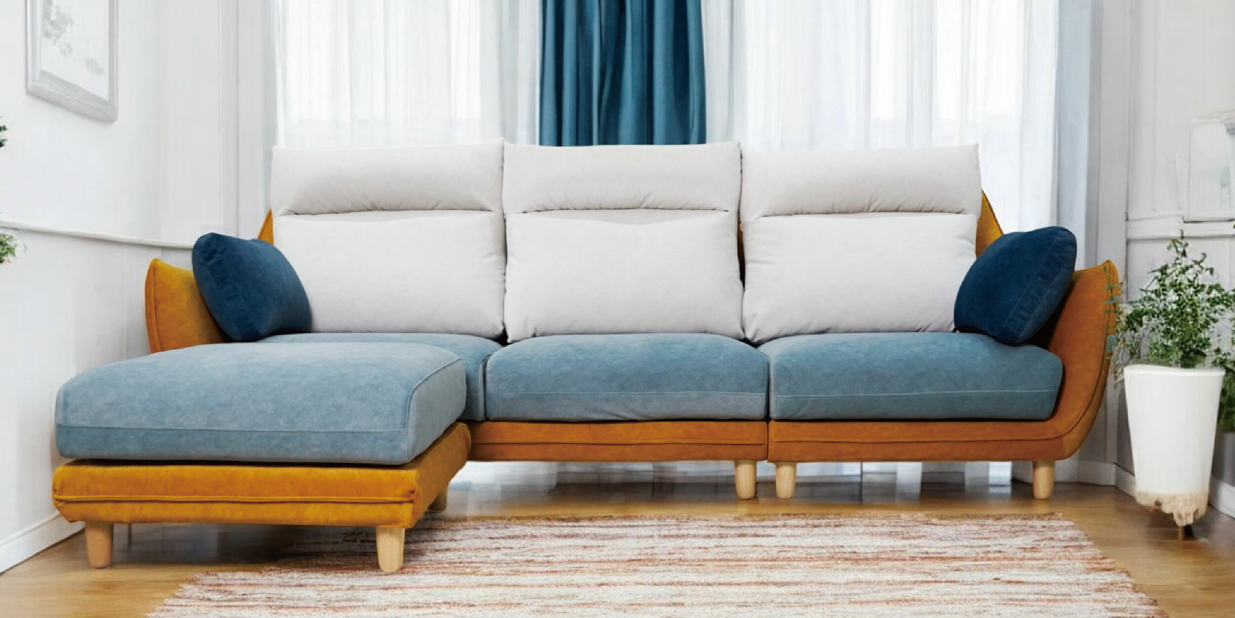 L型沙發 |楓蜜吐司