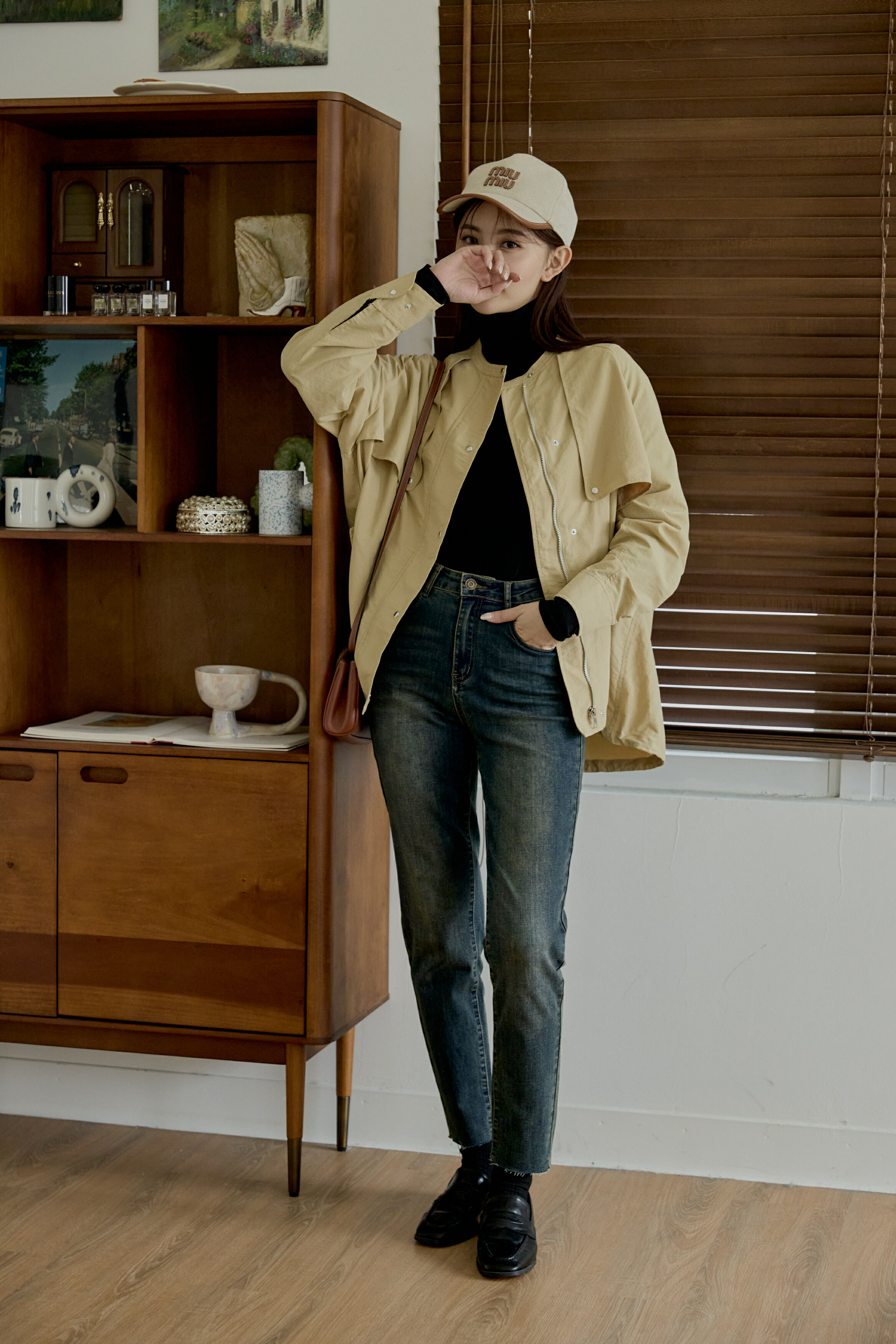 『最後現貨』guten made/捨不得洗的超彈性不收邊刷色牛仔褲-美式復古