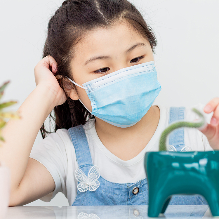 小臉必備-兒童鉅瑋醫療口罩X晴空藍(50片/盒)