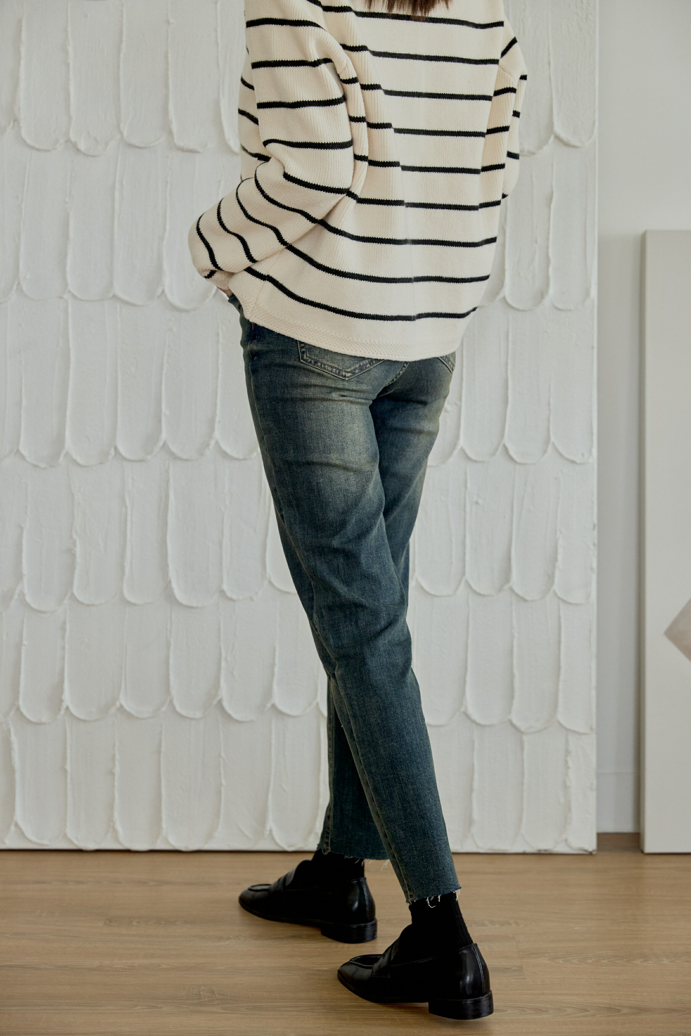 捨不得洗超彈性牛仔褲