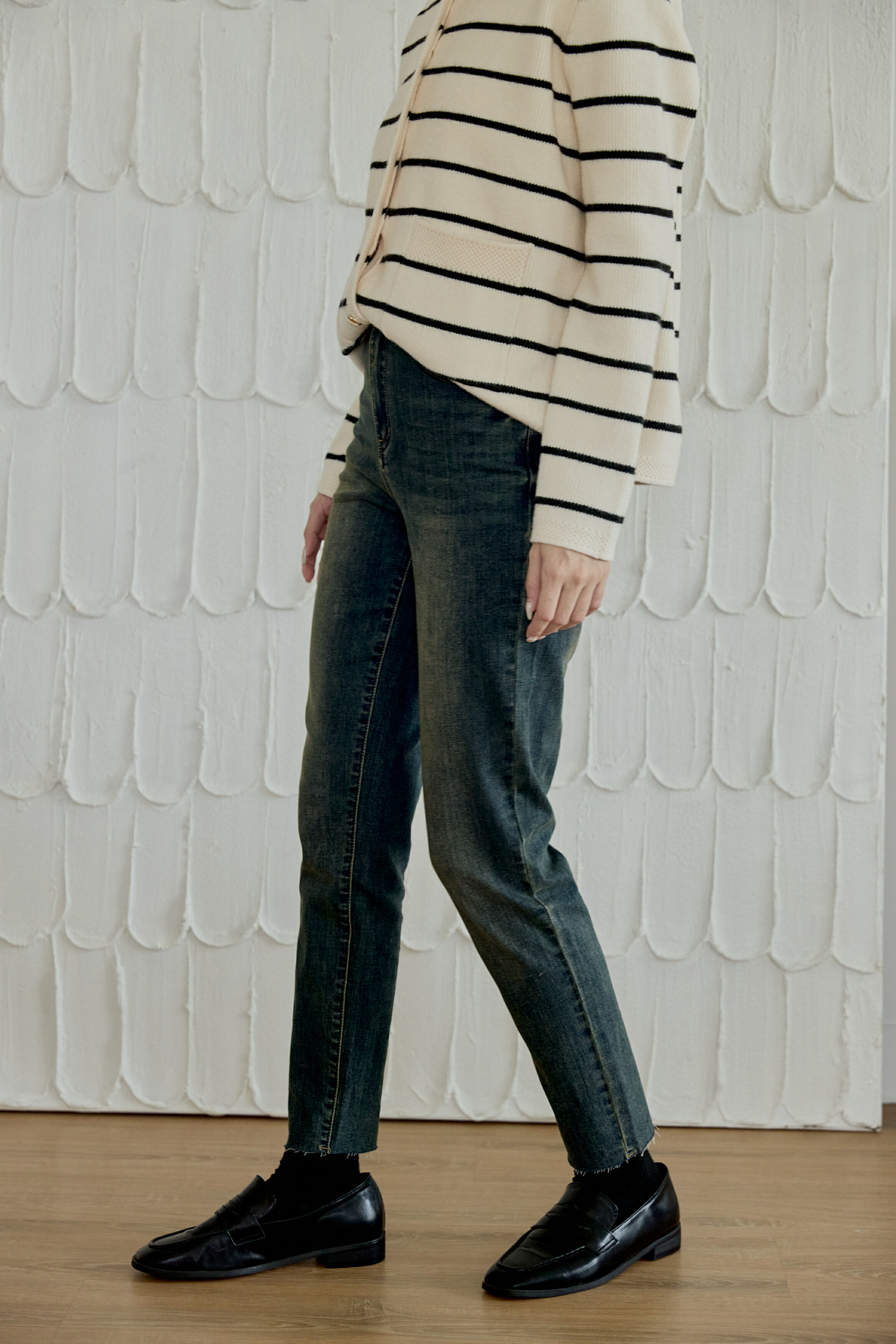 捨不得洗超彈性牛仔褲