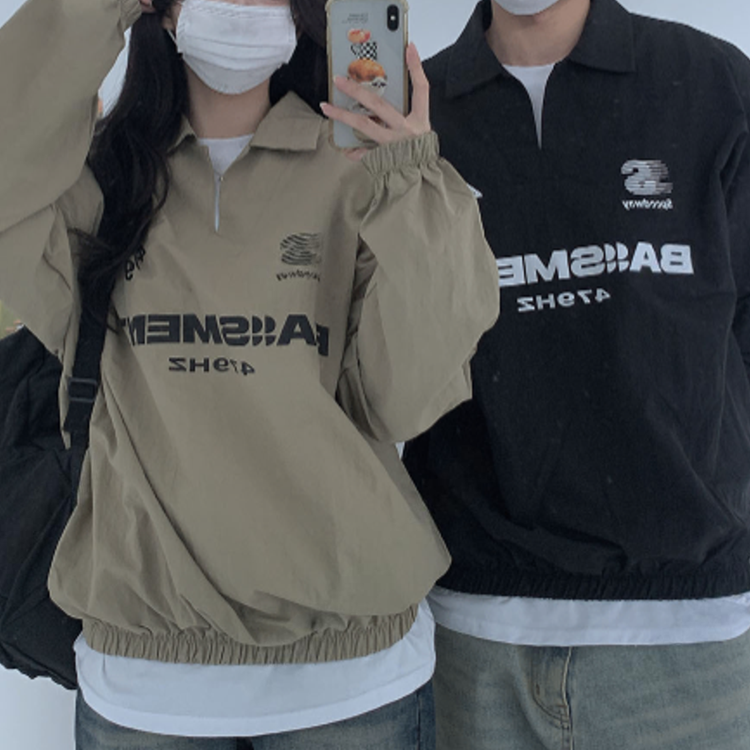 風領尼龍衛衣(四色)