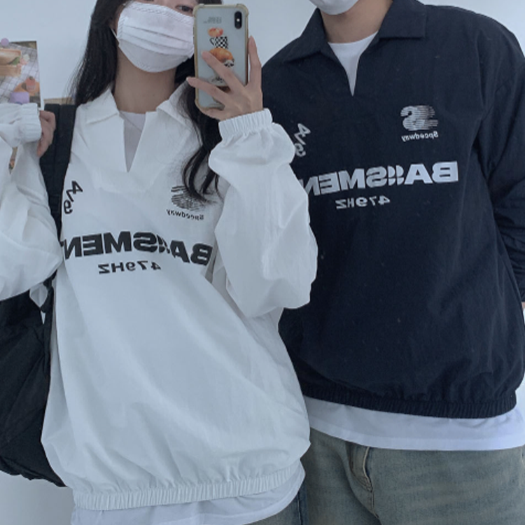 風領尼龍衛衣(四色)