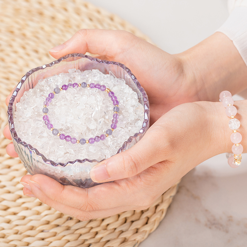 心靈聖地1+1白水晶/炫彩玻璃消磁盒二入組【OD021】-消磁盒+白水晶