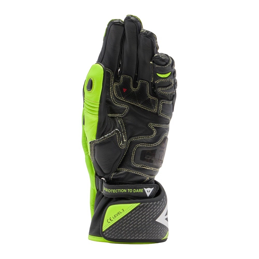 DAINESE FULL METAL 7 GLOVES BLACL/YELLOW-FLUO 黑螢光黃 皮手套