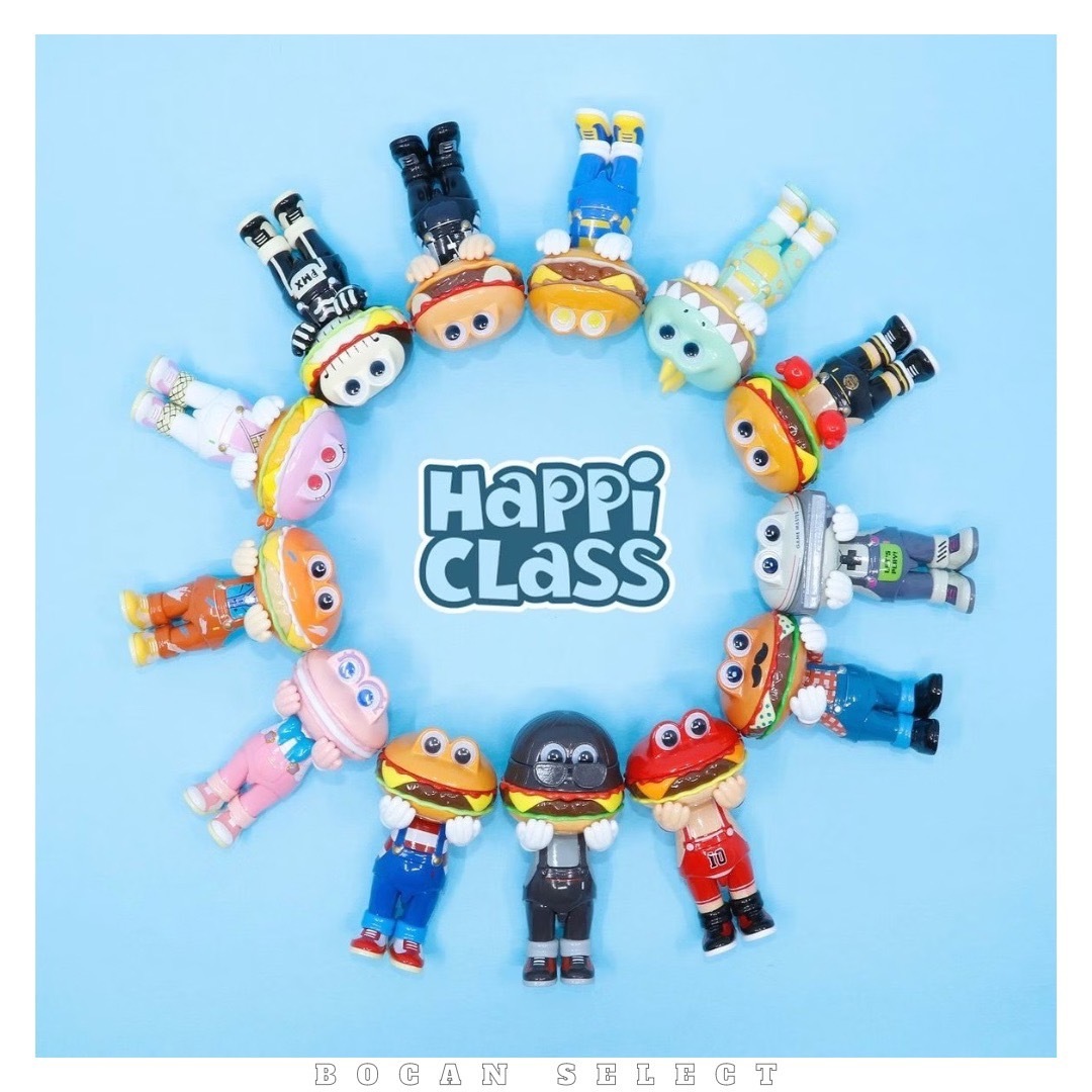 HAPPI CLASS 漢堡君 三代 3rd Wave 100% 系列 盲盒 12+1款隱藏版