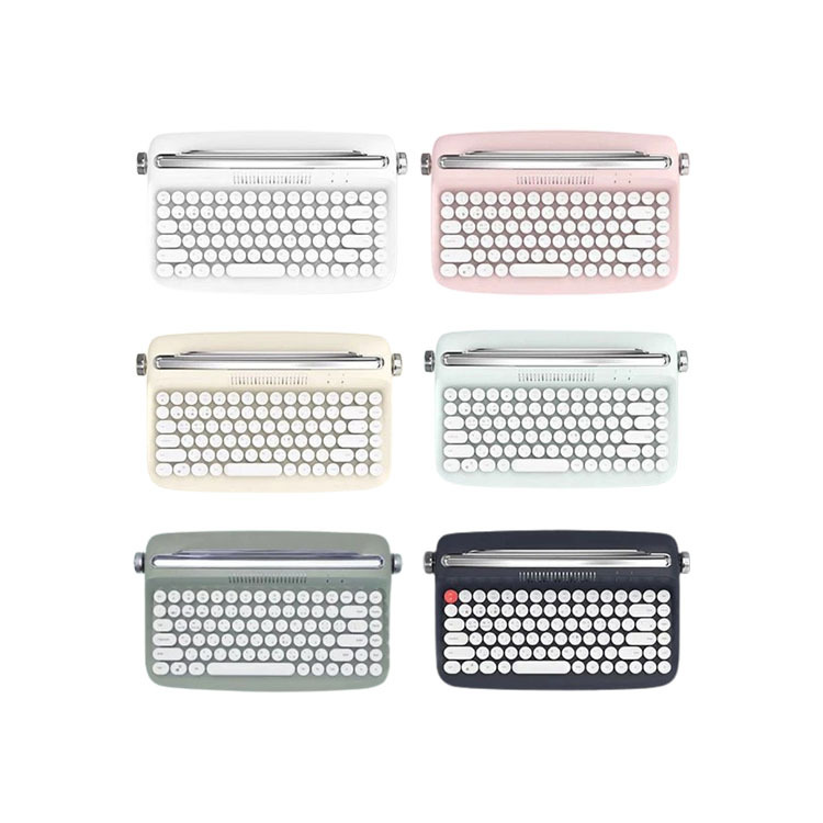 【actto】復古打字機 無線藍牙鍵盤 數字款/迷你款 中文鍵帽(藍牙鍵盤)