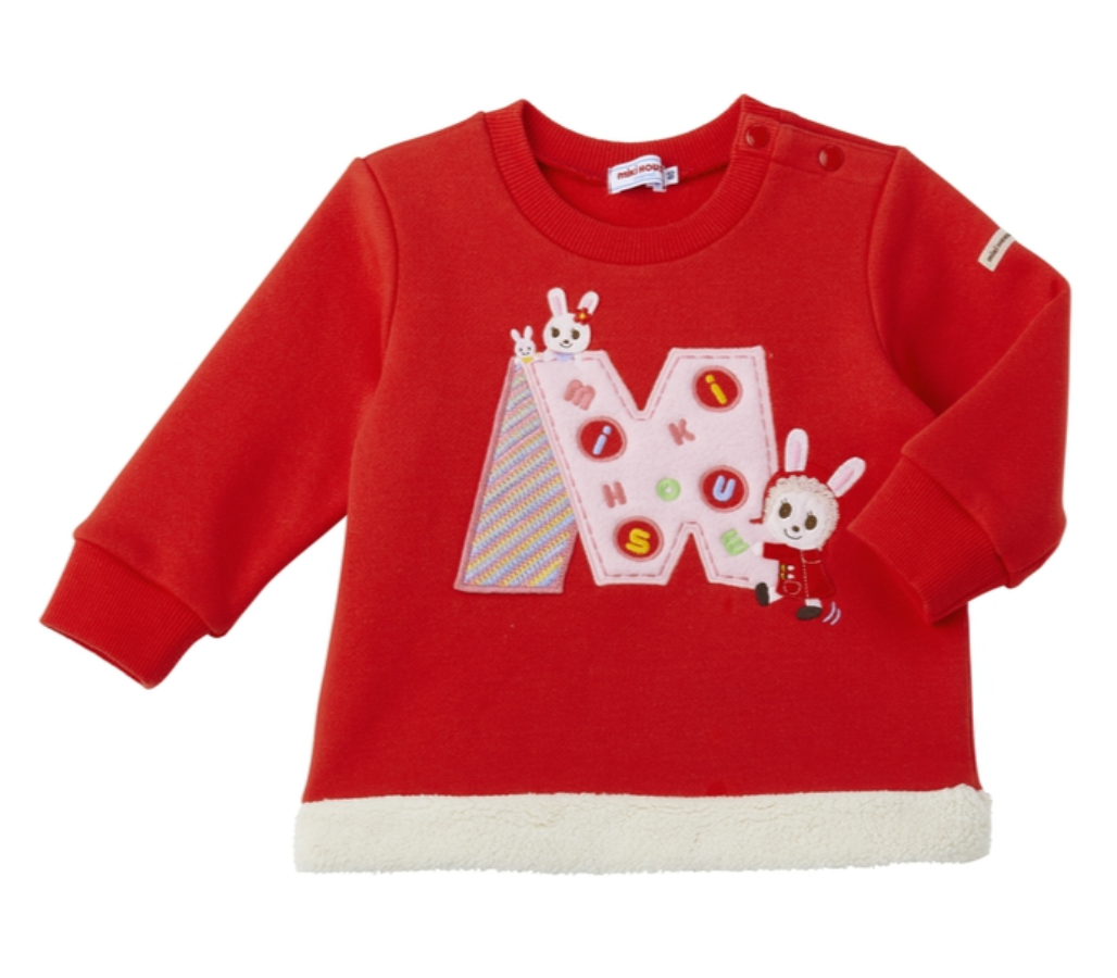 主題圖案絨毛衛衣