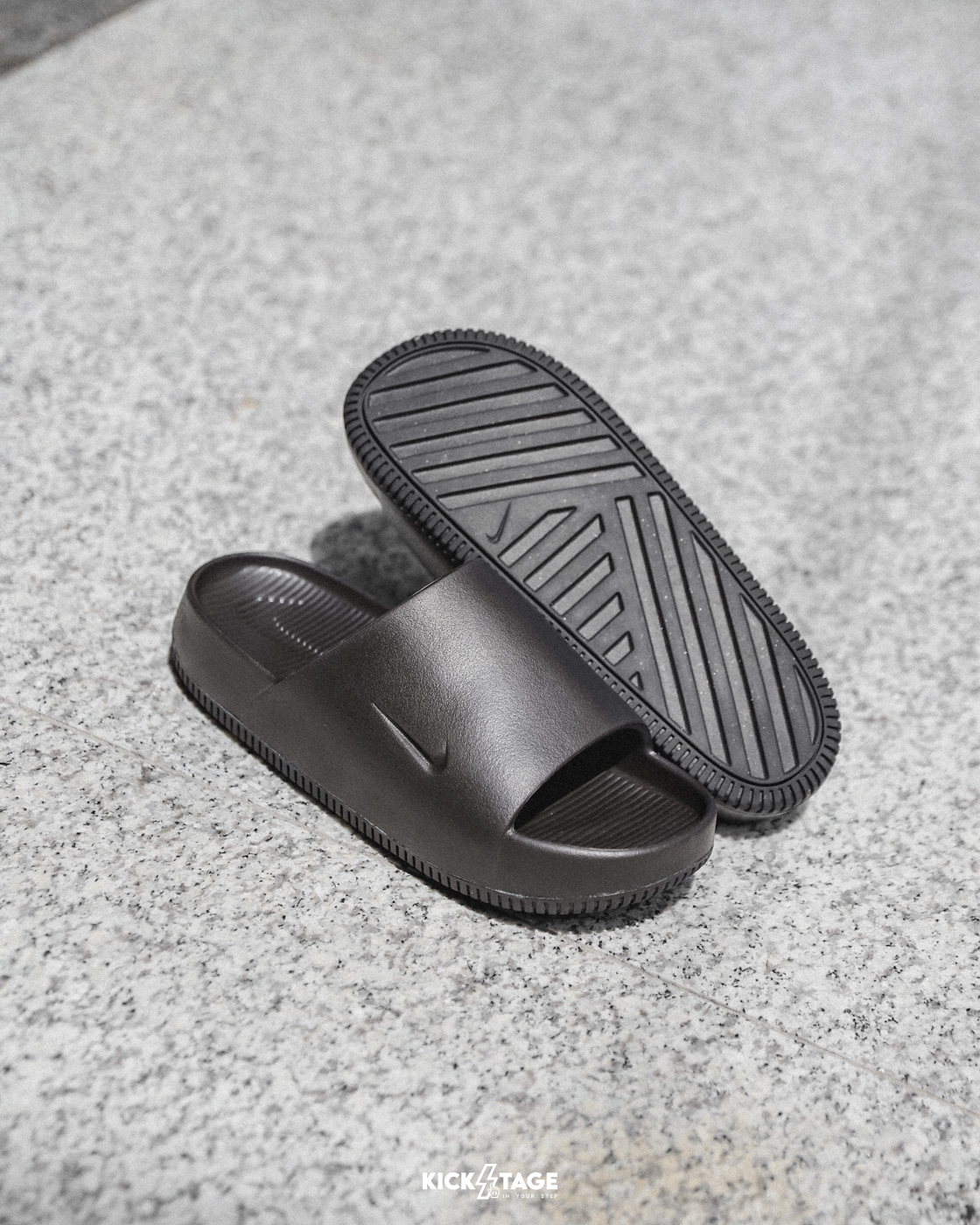 男鞋 NIKE CALM SLIDE 深棕色 休閒運動 防水 麵包拖鞋【FD4116-202】