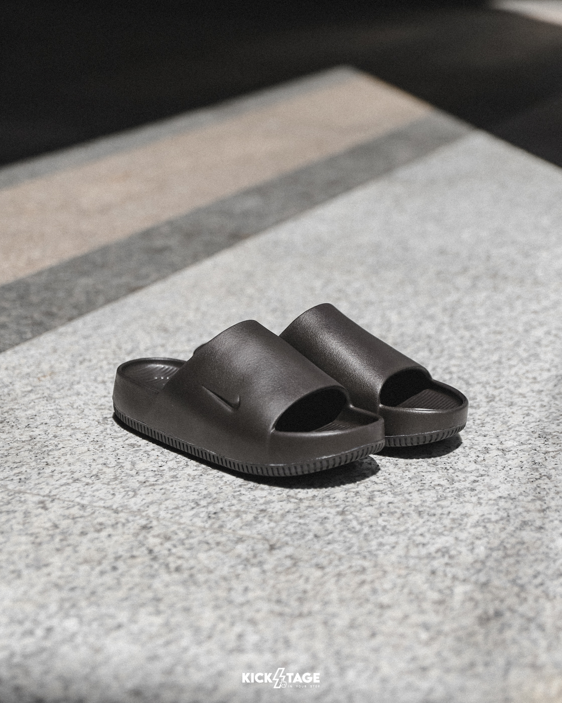 男鞋 NIKE CALM SLIDE 深棕色 休閒運動 防水 麵包拖鞋【FD4116-202】