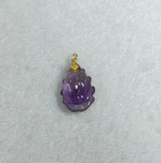 [S] GEMZ & CO MNTF NINE TAILED FOX PENDANT, AMETHYST, Y154 (Y154)