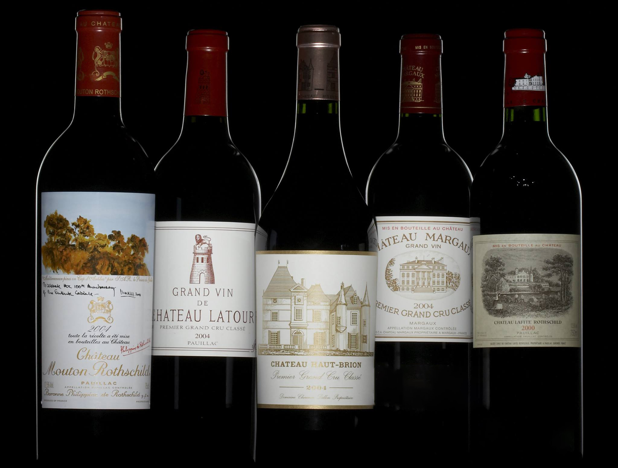 Lafite, Latour, Margaux, Haut-Brion, Mouton Rothschild