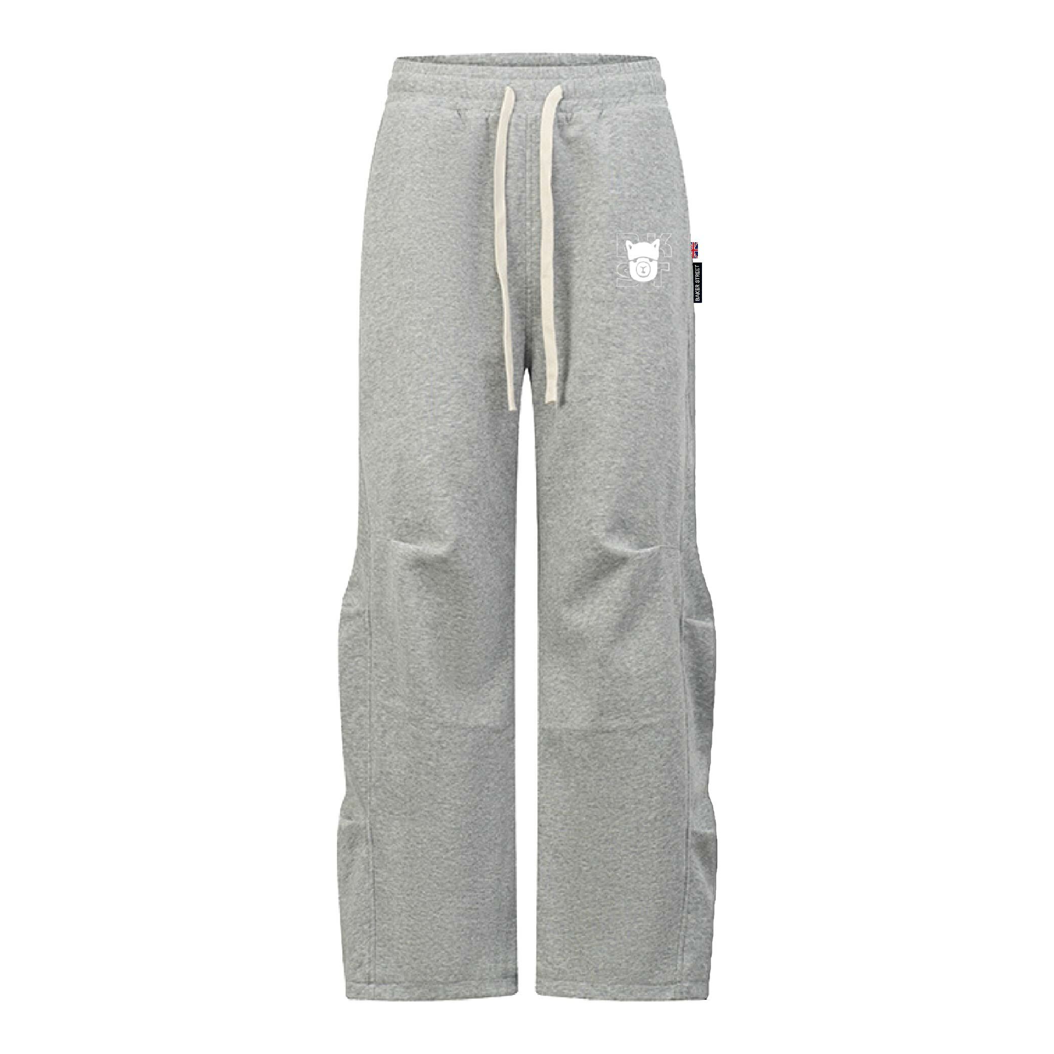 口袋羊駝刺繡傘兵抽繩長褲