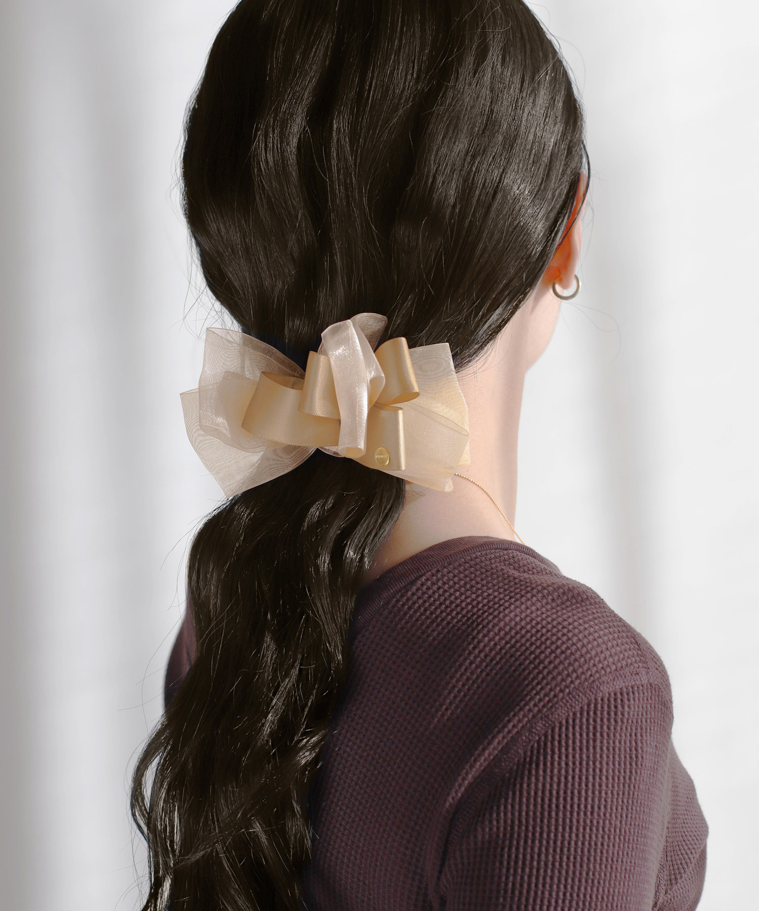 [連線優惠]ANEMONE 雪紡蝴蝶結髮夾