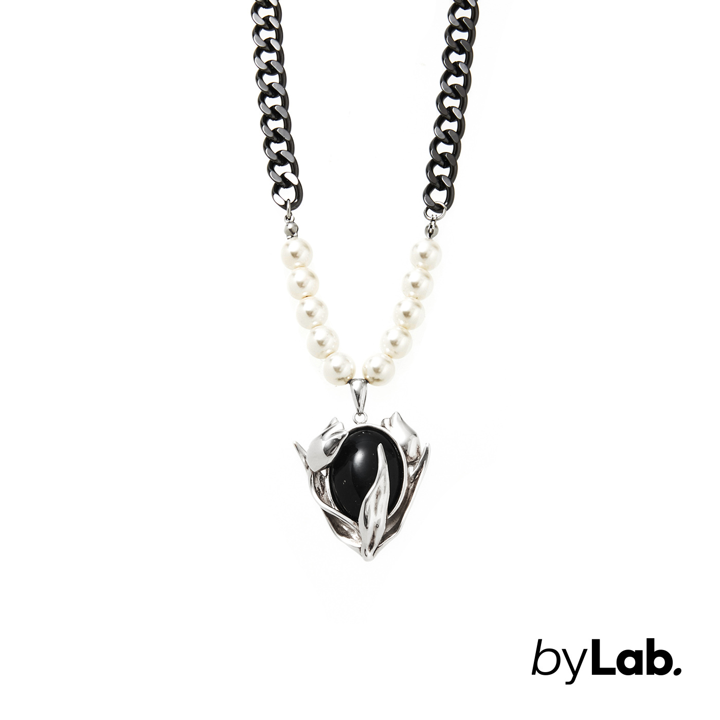 平價飾品,鋼飾,黑瑪瑙,珍珠,項鍊