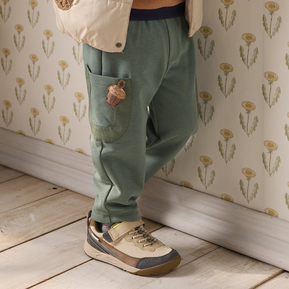 PIPPY 個性大口袋棉質工裝褲 綠