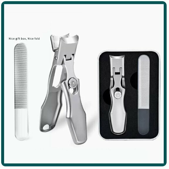 The most popular anti-splash nail clippers (upgrade-silver splash large-mouth nail clippers)