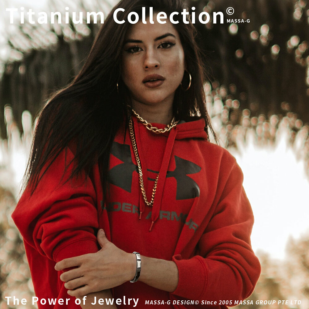 MASSA-G【Titan's Circle泰坦之環】純鈦能量手環(全金屬鍺13顆)