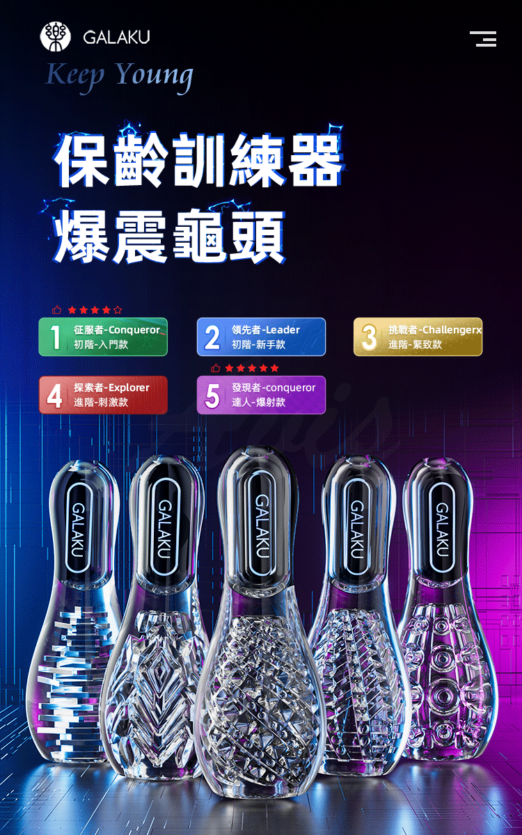 GALAKU保齡球 降敏訓練 龜頭訓練器 持久訓練器