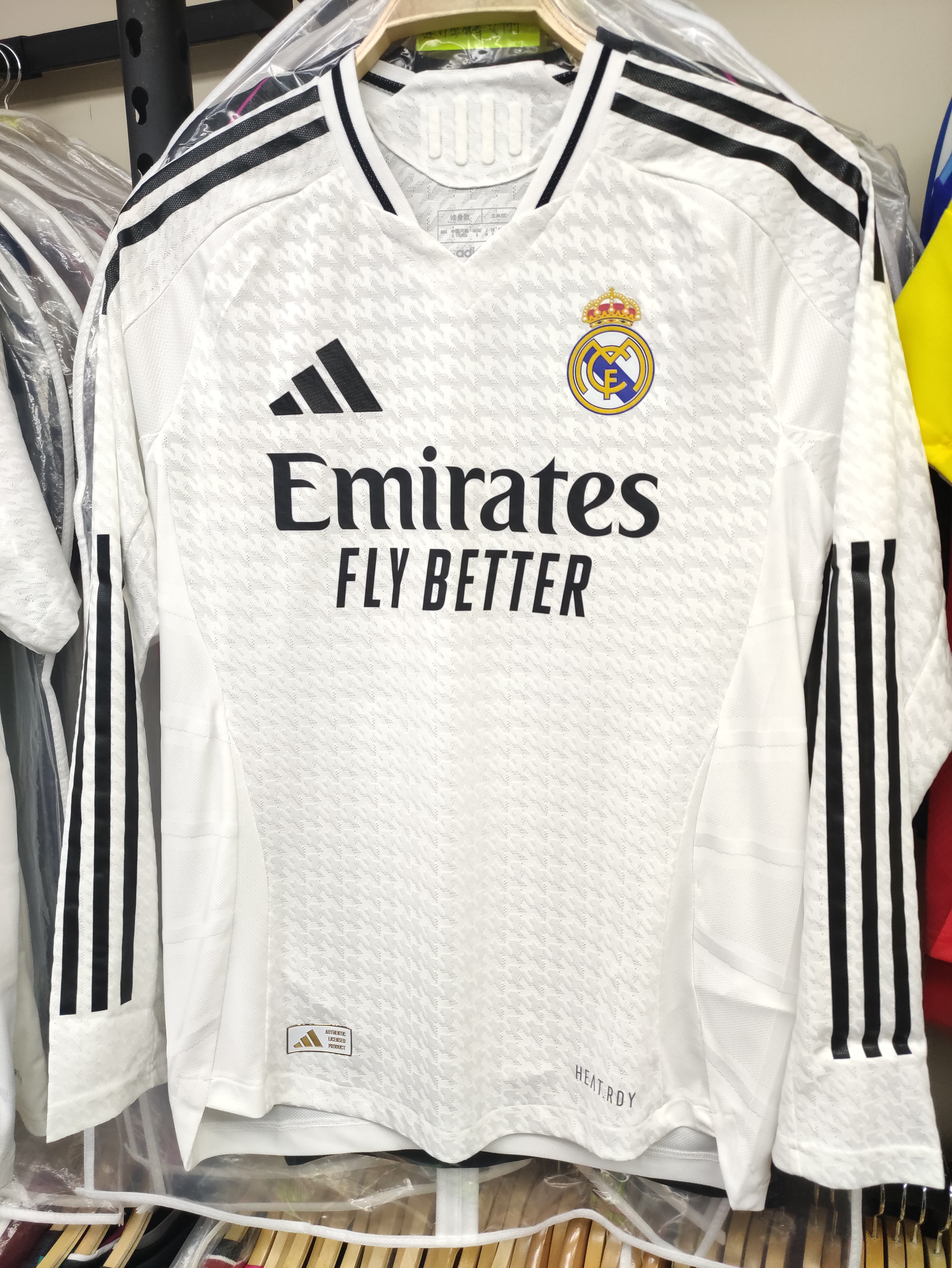 24-25皇家馬德里主場長袖球員版球衣