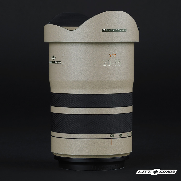 Hasselblad XCD 20-35mm 貼膜質感特寫，LIFE+GUARD 專機專屬開版