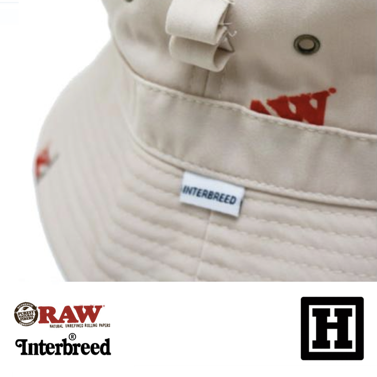 RAW x INTERBREED Bucket Hat 限量聯名 漁夫帽