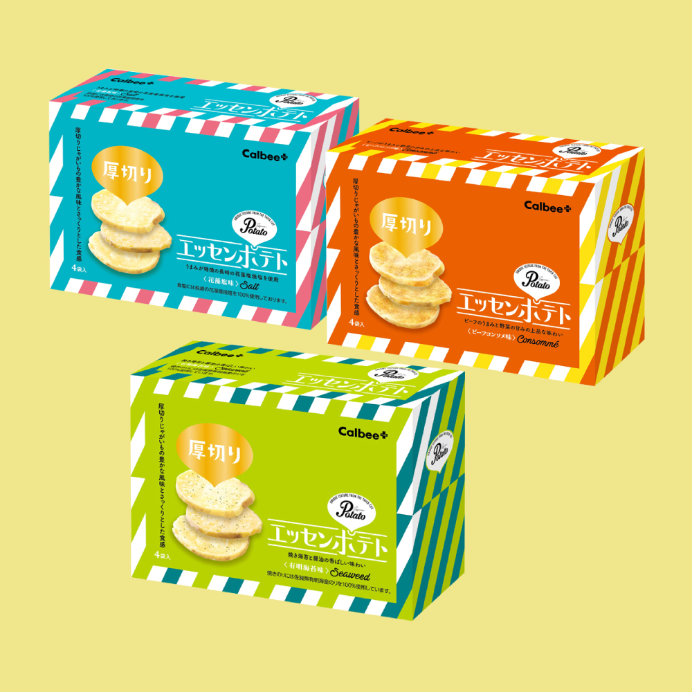 [連線] calbee厚切馬鈴薯片  花藻鹽味/牛肉濃湯/有明海苔