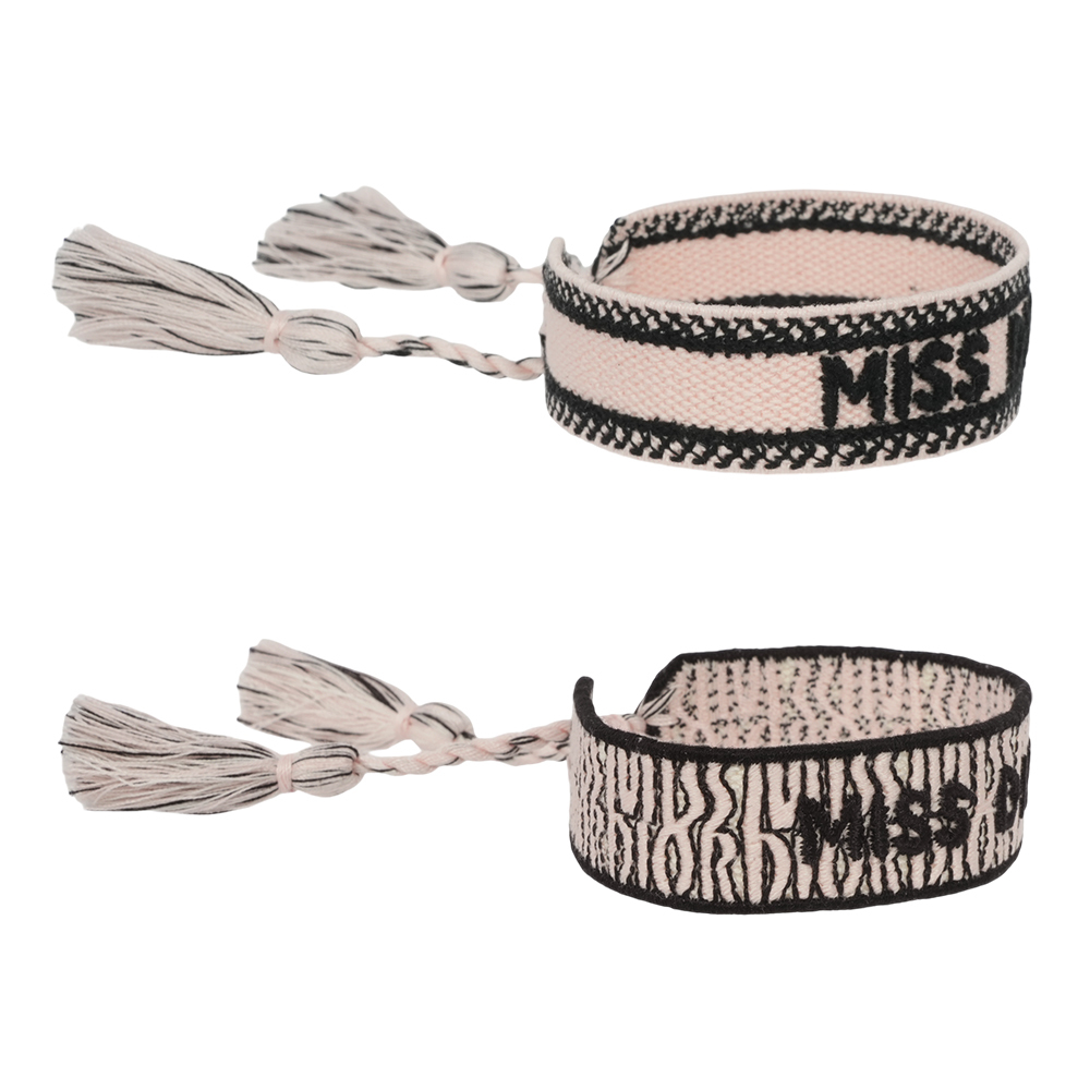 【CHRISTIAN DIOR】Miss Dior Allover 刺繡流蘇手環組