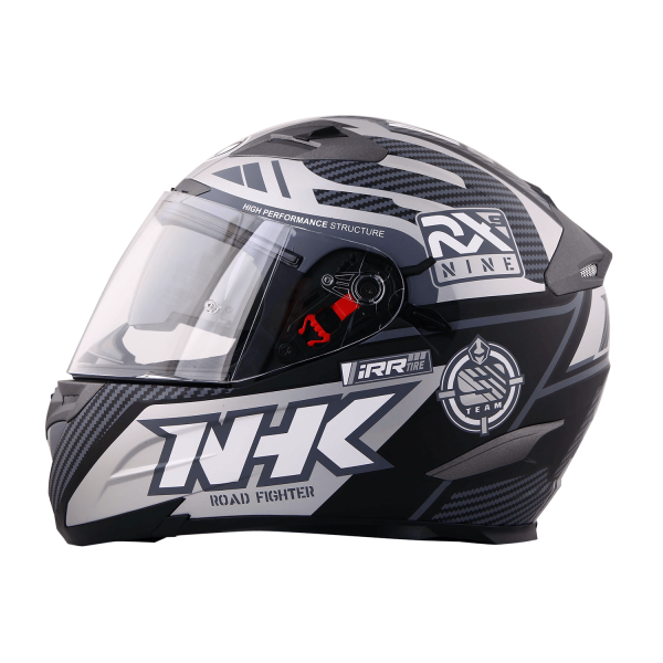 NHK RX-9 RacerX 黑銀 彩繪 全罩式 透氣 內墨片