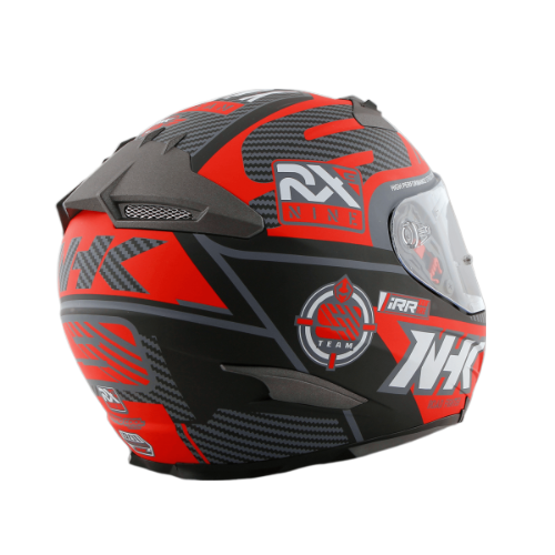 NHK RX-9 RacerX 黑紅 彩繪 全罩式 透氣 內墨片