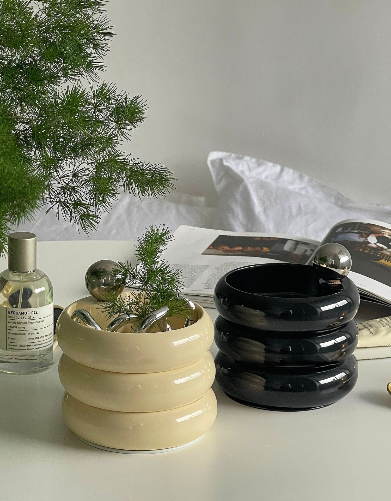 三層甜甜圈收納飾品展示盤擺件 / 2色